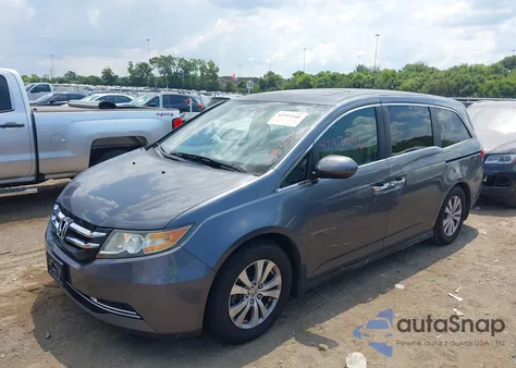 2014 Honda Odyssey Ex-L из США, поврежденный, VIN 5FNRL5H68EB089331